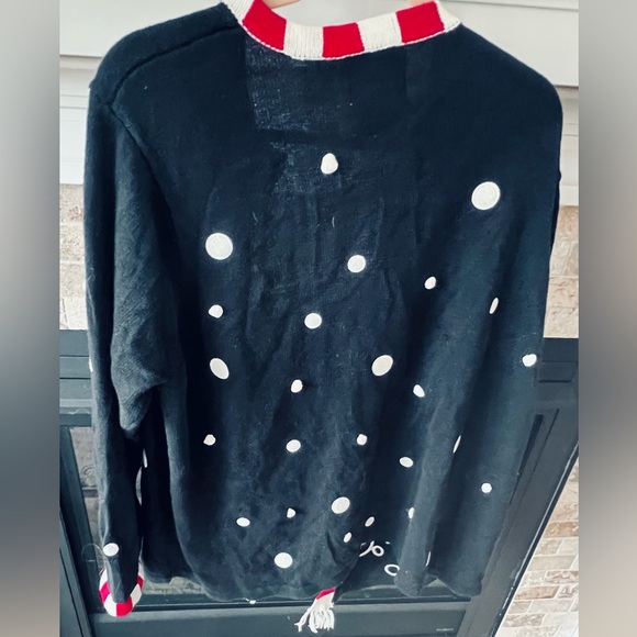 Quacker Factory 2X Vintage Snow Sweet CUTE open cardigan sweater EUC - Picture 7 of 9